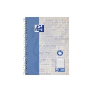 Oxford Recycling Collegeblock A5+, 80 Blatt, liniert mit...