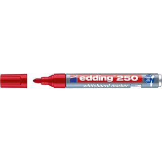 Boardmarker 250, nachfüllbar, Rundspitze, 1,5-3 mm, Schreibf.: rot