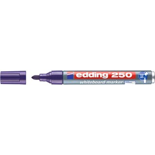 edding Whiteboardmarker 250 4-250008, Rundspitze, 1,5 - 3mm, violett