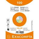 EXACOMPTA Karteikarte 10254E, kariert, A6, Karton, 205...