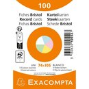 EXACOMPTA Karteikarte 10552E, blanko, A7, Karton, 205...