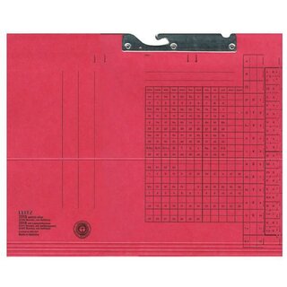 LEITZ Pendelmappe 2015-00-25, Manila (RC), 320 g/qm, seitlich offen, A4, rot