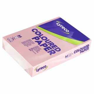 Kopierpapier Lyreco, A4, 160g, pastell rosa, 250 Blatt