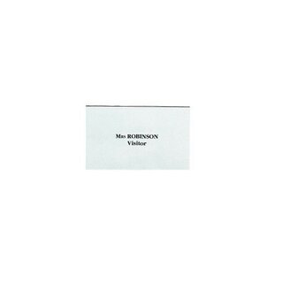 Namensschild Comby , 75 x 40mm, mit Kombiklemme, 50 Stück