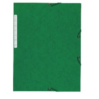 Eckspanner Lyreco, A4, aus Karton, 3 Klappen, Fassungsverm�gen: 500 Bl, gn, 10St