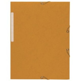 Eckspanner Lyreco, A4, aus Karton, 3 Klappen, Fassungsverm�gen: 500 Bl, ge, 10St