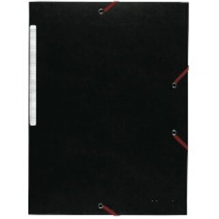 Eckspanner Lyreco, A4, aus Karton, 3 Klappen, Fassungsverm�gen: 500Bl, swz, 10St