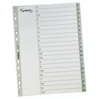 Register Comby , A-Z, A4, aus Kunststoff, mit Deckblatt,...