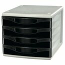 Schubladenbox Neutral Style, 4 Schubladen, schwarz