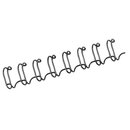 Fellowes 53261 Drahtbinderrcken 8 mm, A4, schwarz, 100...