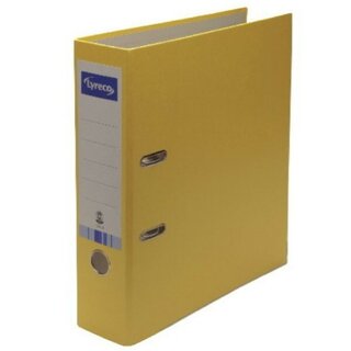 Ordner Recycolor, A4, R�ckenbreite: 80mm, gelb