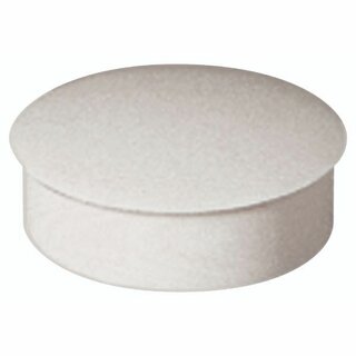 Haftmagnet Lyreco, Durchmesser: 27mm, wei�, 6 St�ck