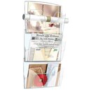 Wandprospekthalter Comby , 3 Fcher fr A4, transparent
