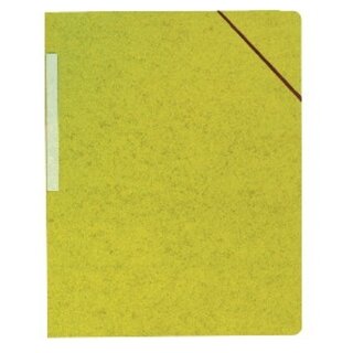 Eckspanner Lyreco, A4, aus Karton, Fassungsverm�gen: 300 Blatt, gelb, 10 St�ck