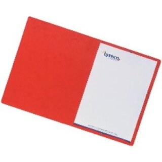 Eckspanner Lyreco, A4, aus Karton, Fassungsverm�gen: 300 Blatt, rot, 10 St�ck