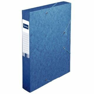 Ablagebox Neutral, aus Karton, Rückenbreite: 60mm, A4, blau