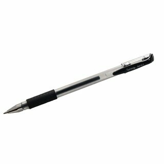 Gelschreiber Neutral, Strichstrke: 0,7mm, mit Kappe, schwarz