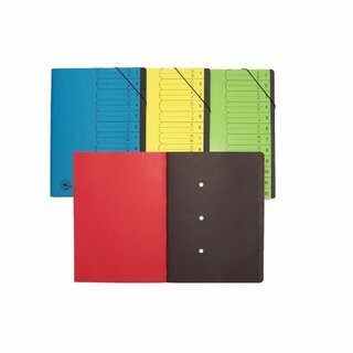 Ordnungsmappe Kolibri 72102000, 12 Fächer, mit Gummizug,...