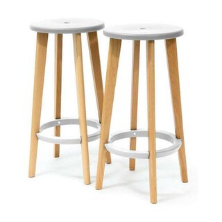 Paperflow THWOOD.23.13 Barstuhl Woody, holz/wei�, 2 St�ck