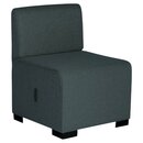 Alba Modulares Sofa 1 Sitz Dunkelgrau