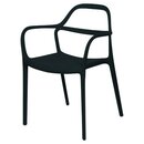 Paperflow Meet Outdoor-Stuhl Nova, Schwarz, 2 Stck