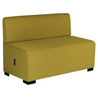 Alba Hizia Modular 2-Sitzer mit Rückenlehne Gelb
