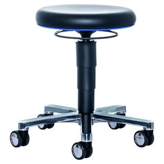 Bimos Medizinischer Laborhocker 9463L Schwarz/Blau