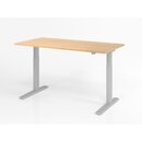 Schreibtisch VXMKA, 120x80cm, eiche/silber