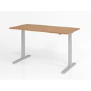 Schreibtisch VXMKA, 120x80cm, nuss/silber