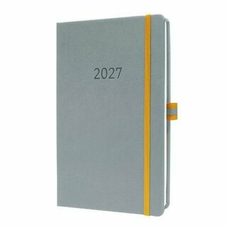 Sigel Linescape L2604 Wochenkalender 1W/2S, 176 Seiten, 80g, hellgrau/gelb, 2027