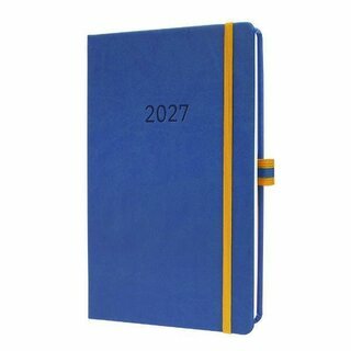 Sigel Linescape L2606 Wochenkalender 1W/2S, 176 Seiten, 80g, blau/gelb, 2027