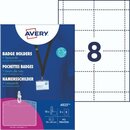 Avery Zweckform 4825, Namensschilder, 60 x 90  mm...