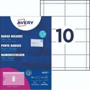 Avery Zweckform 4820, Namensschilder, 54 x 90  mm...