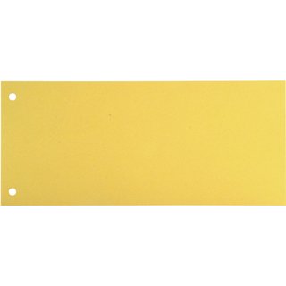 Trennstreifen, Karton (RC), 190 g/m, 24 x 10,5 cm, gelb