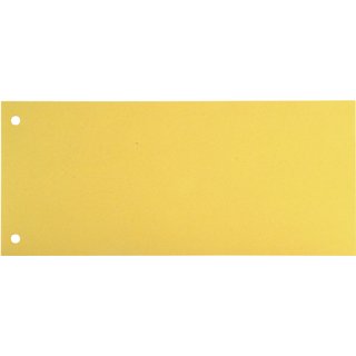 Trennstreifen, Karton (RC), 190 g/m², 24 x 10,5 cm, gelb