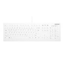 Cherry AK-C8112-U1-W/DE desinfizierbare Hygienetastatur,...