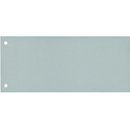 Trennstreifen, Karton (RC), 190 g/m, 24 x 10,5 cm, grau