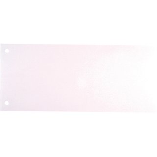 Trennstreifen, Karton (RC), 190 g/m², 24 x 10,5 cm, weiß