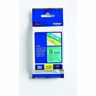 Schriftband Brother TZE-721, Breite: 9mm, laminiert, schwarz auf gr�n