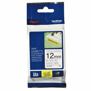 Schriftband Brother TZE-S231, Breite: 12mm, laminiert, schwarz auf wei�