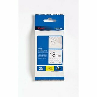 Sicherheits und Siegelband Brother TZE-SE4, 18mm x 8m, laminiert, schwarz/wei�