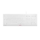 Cherry JK-8502DE-0 Stream Protect Tastatur, wei