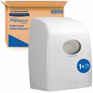 Papierhandtuchspender Aquarius 6959, f�r Rollen, manuell, Kunststoff, wei�