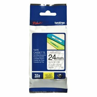 Schriftband Brother TZE-151, Breite: 24mm, laminiert, schwarz auf transparent