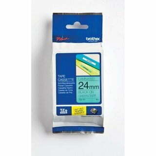 Schriftband Brother TZE-751, Breite: 24mm, laminiert, schwarz auf gr�n