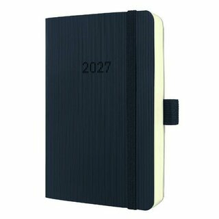 Sigel Buchkalender C2621, Conceptum, 1T/1S, Softcover, A6, schwarz, 2027