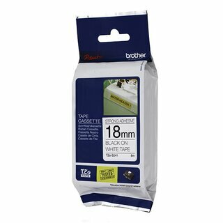 Schriftband Brother TZE-S241, Breite: 18mm, schwarz auf wei�