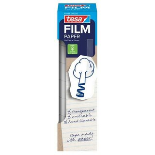 Tesa 59213 Klebefilm auf Papierbasis, FSC, 19mmx10m,...