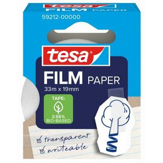 Tesa 59212 Klebefilm auf Papierbasis, FSC, 19mmx33m,...