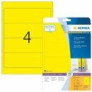 Ordner-Etiketten Herma 5096, kurz / breit, gelb, 80 St�ck